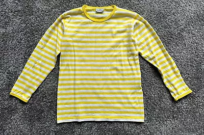 MARIMEKKO Yellow Striped Girls Long Sleeve Top Size 140 • $0.99