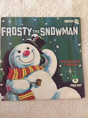 Vintage Peter Pan Records 45 RPM Frosty The Snowman Children's Record Vinyl 70s • $10