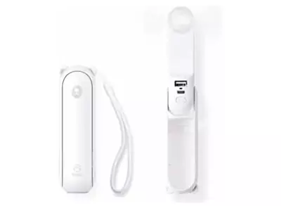 Multi Function Mini Personal Portable White Fan + Flashlight + Backup Power Bank • $13.95