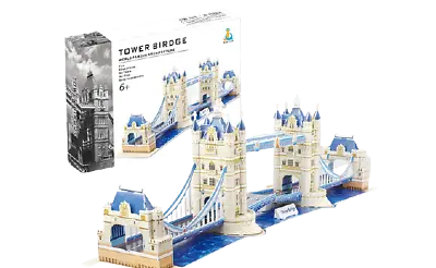 3D Tower Bridge Replica Puzzle - 120 Pieces London Tower Bridge Educational • £9.85