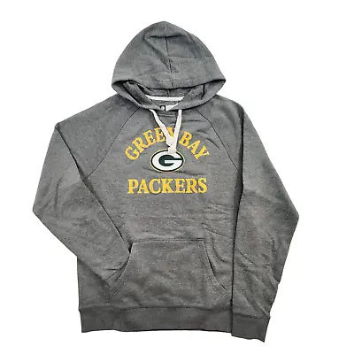 Green Bay Packers Gray Pullover Hoodie Sweatshirt Authentic NFL Team Apparel L • $34.98