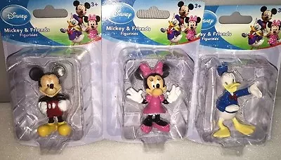 Mickey & Friends Disney Figure Cake Topper Mickey Minnie Donald PVC 3 New Rare • $19.95