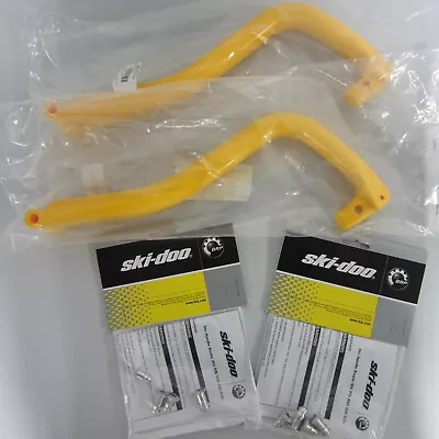 Ski-Doo Handle Loop Toe-Flex Pilot Plastic YELLOW Pair AND Rivet Hardware Kit! • $114.76