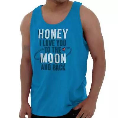 I Love You To The Moon And Back Married Nerd Adult Tank Top Sleeveless T-Shirt • $19.99