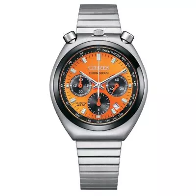 Citizen Bullhead Orange Dial Stainless Steel Men's Watch (AN3660-81X) • $394