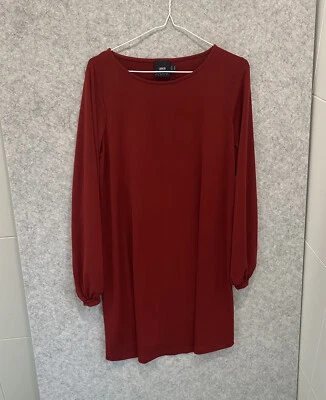 $11.99 • Buy ASOS Maternity Womens Size UK 10 Shift Dress Rust Polyester Elastane 3910