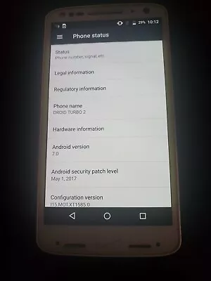 Motorola Droid Turbo 2- XT1585 - 32GB - White Soft Grip (Verizon) • $39.99