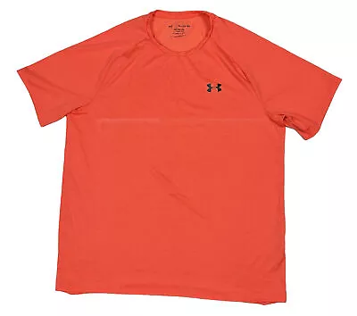 Under Armour The Tech Tee Men's Athletic T-Shirt Size XL Orange Running & Gym • £15.33