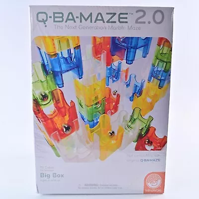 Q-BA-Maze 2.0 Big Box Game Mindware Marble Maze 72 Cubes 20 Marbles New Sealed • $24.95