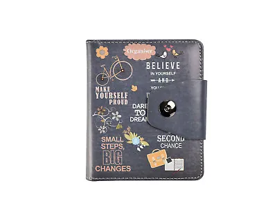 £6.79 • Buy A6 Executive Personal Organiser Ruled Un-Dated Notebook, Slogans,Padded PU Cover