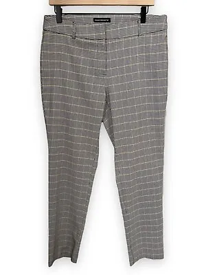 Counterparts Womens Trousers Pants Size 10 Houndstooth Dark Academia Black White • $25