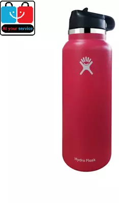 40 Oz Hydro Flask Water Bottle With Straw Lid Stainless Steel Vacuum Tumbler USA • $23.50