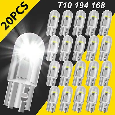 20X Super White T10 194 168 W5W 2825 LED License Plate Interior Light Bulb 6000K • $7.98