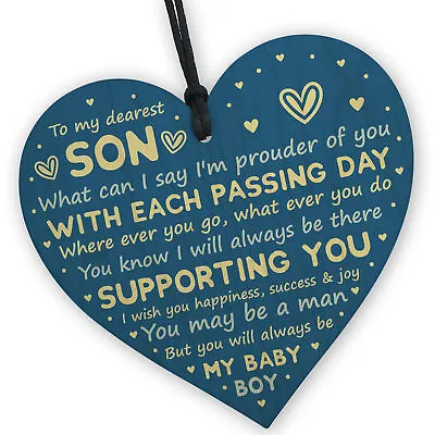 Gifts For Son From Dad 18th 21st Birthday Gift Card Son Gift From Mum Keepsake • £3.99