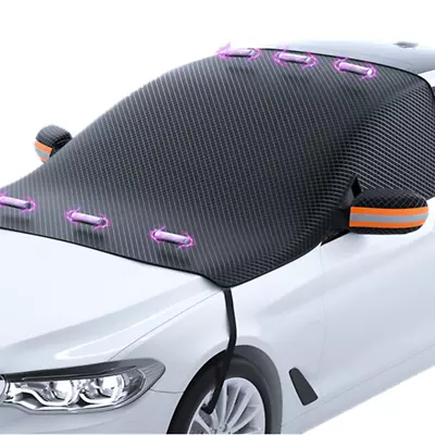 $26.90 • Buy Magnetic Car Windshield Snow Cover Sun Shade Dust Frost Outdoor Guard Protector