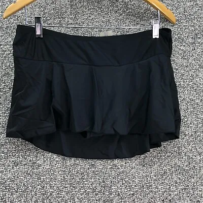 Beach Bump By Motherhood Maternity Sz M Skirt Swimwear Bottom Black Womens • $7.19