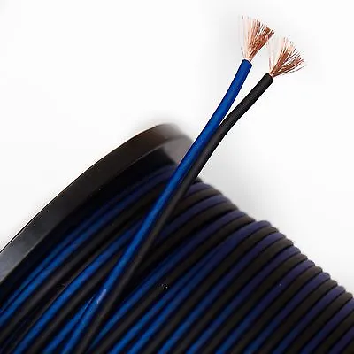 10 Metres 12 Gauge Copper Clad Aluminium Speaker Wire Blue/black Cca 12 Awg • £17.49