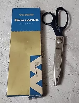 WISS Skalloping Shears SN-7 Pinking Scalloping Scissors Original Box Vintage USA • $17.99