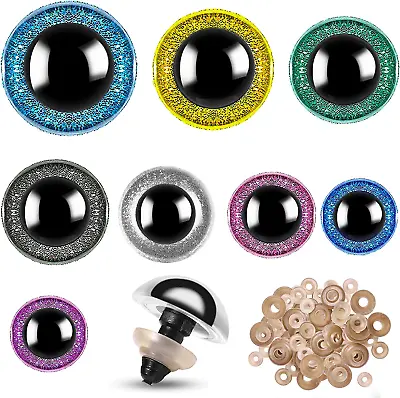 160pcs Large Safety Eyes For Amigurumi Glitter Eye For Stuffed Animals For DIY • $15.78