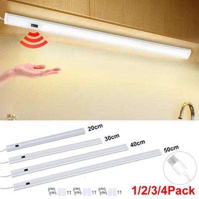 £7.29 • Buy LED Strip Light Motion Sensor Lamp USB Under Counter Cabinet Cupboard Wardrobe