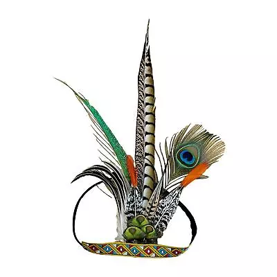 Feather Headdress Costume Accessories Hairband Native American Indian Headpiece • £12.36