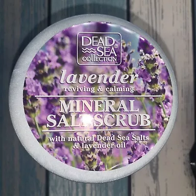 Dead Sea Collection LAVENDER OIL Mineral Salt Scrub Aromatic Jar 23.28 Oz Calm • $14.99