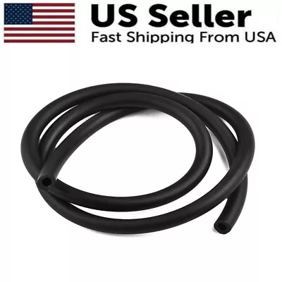 $11.90 • Buy 6mm 1/4  ID Full Silicone Fuel/Air Vacuum Hose/Line,Pipe,Tube 1 Meter Black