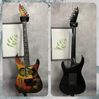 Custom Black Kirk Hammett KH-3 Karloff Mummy ST Solid Electric Guitar HH Pickup • $277.40