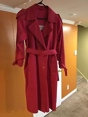 Womens Size 10 Petite Amanda Smith Trench Coat Pink….gorgeous!!! • $55