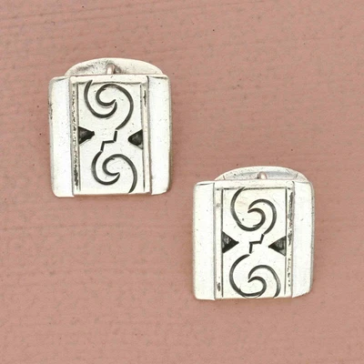 £62.61 • Buy Vintage Sterling Silver Taxco Mexico Victoria Swirls Cufflinks