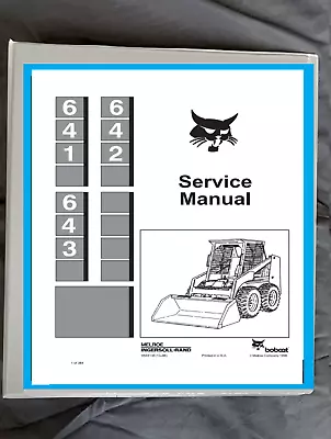 Bobcat 641 642 643 Wheeled Skidsteer Loader Workshop Manual Repair Manual Book • $35.09