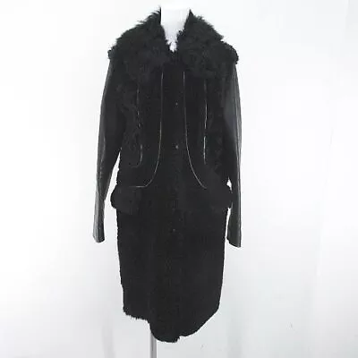 MARNI #4 Shearling Coat Fur Leather Sheepskin Cowhide Long Length 38 • $555.43