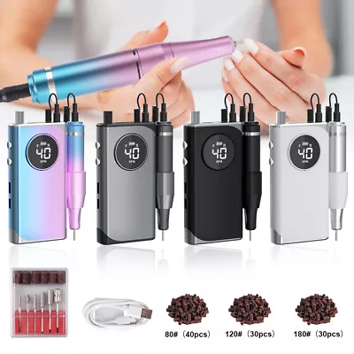 40000RPM Portable Nail Drill Rechargeable E File Machine Manicure Pedicure Art • $68.99