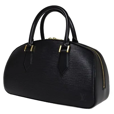 LOUIS VUITTON LV Logo Jasmine Hand Bag Epi Leather Black Noir M52082 93RH620 • $538.20