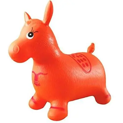 AppleRound Orange Horse Hopper Pump Included (Inflatable Space Hopper Jumping • $30.79