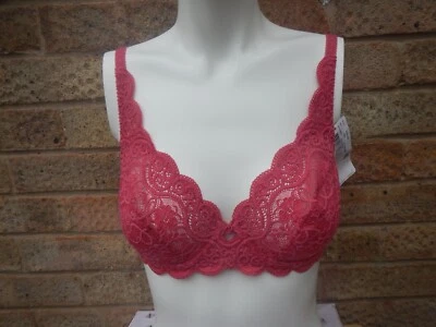 £15 • Buy Triumph Amourette Dark Rose Bra , Size 36b Nwt Underwired , Lacy 