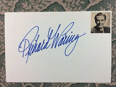 Richard Waring - Mr. Skeffington - Brothers In Law - Macbeth - Autographed 1965 • $4.99