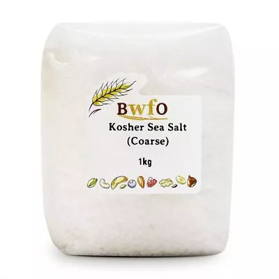 Kosher Sea Salt (Coarse) 1kg | BWFO | Free UK Mainland P&P • £5.81