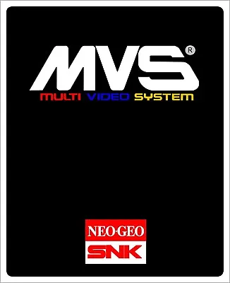 MVS Black Generic/Blank Neo Geo Arcade Marquee • $8.95