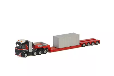 WSI 900033 - Mammoet Volvo FH4 XL 8x4 LOWLOADER - 4 AXLE + 20 FT CONTAINER 1:87 • $29.03