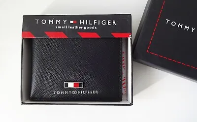 £18 • Buy Brand New 'TOMMY HILFIGER' Black Men's Business Leather Mini Credit Card Wallet