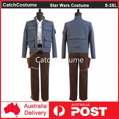 Star Wars The Empire Strikes Back Han Solo Costume Halloween Cosplay Outfits • £56.31