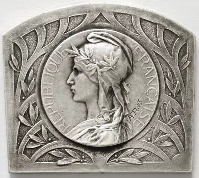 $15.50 • Buy France Marianne Patriotic Silvered Bronze Medal By Rivet/telier 51x46mm 62g