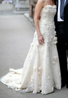 MAGGIE SOTTERO  RHIANNA ROYALE  COUTURE BRIDAL GOWN Size 8 • $550