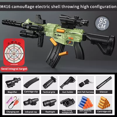 £30.71 • Buy M416 Soft Bullet Toys Foam Blasters Gun Pistol With Foam Pellet Shell Ejecting