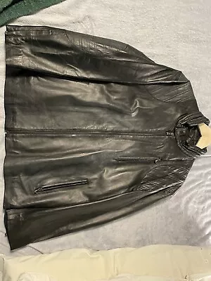 Versace Leather Jacket Men’s Large • $150.60