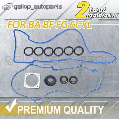 Fit Ford Falcon BA BF FG 6cyl Inc XR6 Turbo Valve Tapper Rocker Cover Gasket Kit • $25.20