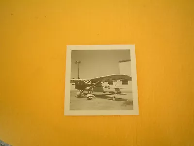 Monocoupe Model 70 Aeroplane N802 Black & White Photo At Midway Airport 1960's  • $3.95