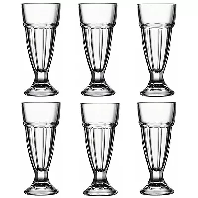 SG Traders Ice Cream Glass Decorative Milkshake Fruit Trifle Punch Glasses 300ml • £16.95