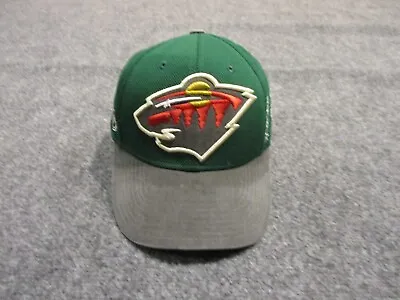 Minnesota Wild Baseball Hat Cap Adult Small/Medium FItted Reebok NHL Playoffs • $14.95